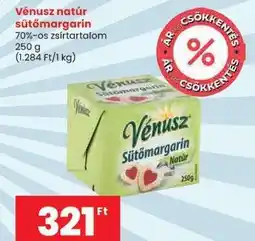 Spar Vénusz Natúr sütőmargarin ajánlat