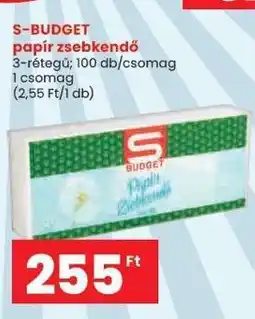 Spar S-BUDGET papír zsebkendő ajánlat