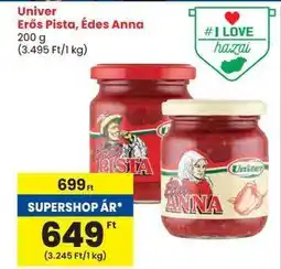 Spar Univer Erős Pista, Édes Anna ajánlat