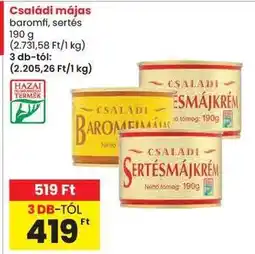 Spar Családi májas ajánlat
