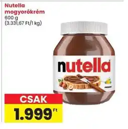 Spar Nutella mogyorókrém ajánlat