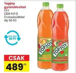 Spar Topjoy gyümölcsital ajánlat