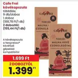 Spar CAFE FREI Kávékapszula ajánlat