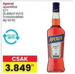 Spar Aperol aperitif ajánlat