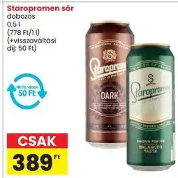 Spar Staropramen sör ajánlat