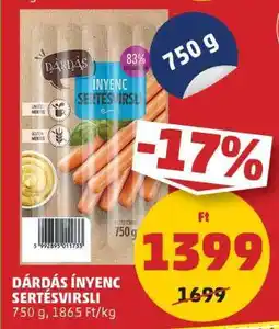 PENNY DÁRDÁS ÍNYENC SERTÉSVIRSLI ajánlat