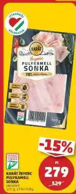 PENNY KARÁT Ínyenc Pulykamell Sonka ajánlat