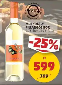 PENNY Muskotály Pillangós Bor ajánlat