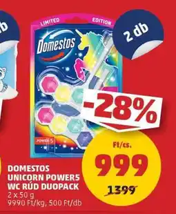 PENNY Domestos Unicorn Power5 WC Rúd Duopack ajánlat
