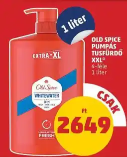 PENNY Old Spice Whitewater Pumpás Tusfürdő ajánlat