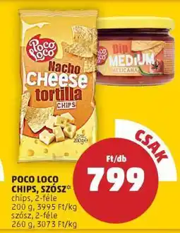 PENNY Poco Loco Chips, Szósz ajánlat