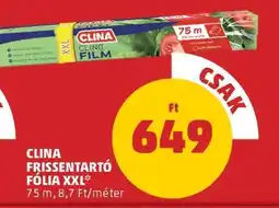 PENNY CLINA Frissentartó Fólia XXL ajánlat
