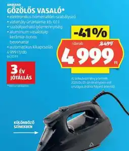 ALDI Ambiano Gőzölős Vasaló ajánlat