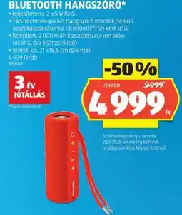 ALDI Bluetooth hangszóró ajánlat