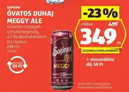 ALDI Soproni Óvatos Duhaj Meggy Ale ajánlat