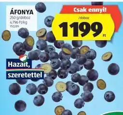 ALDI Áfonya ajánlat