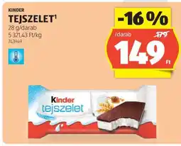 ALDI KINDER Tejszelet ajánlat