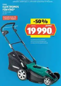 ALDI FERREX Elektromos Fűnyíró ajánlat
