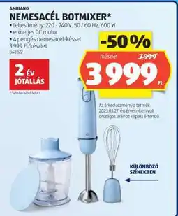 ALDI Nemesacél Botmixer ajánlat