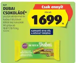 ALDI ELIT DUBAI CSOKOLÁDÉ ajánlat
