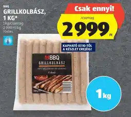 ALDI BBQ GRILLKOLBÁSZ, 1 KG ajánlat