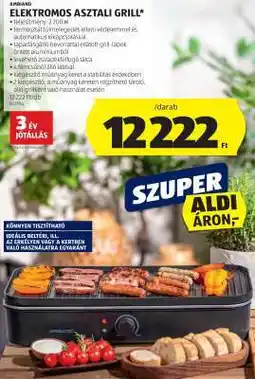 ALDI AMBIA elektromos asztali grill ajánlat