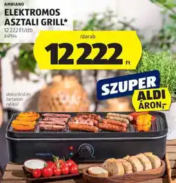 ALDI Ambiano Elektromos Asztali Grill ajánlat