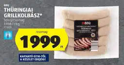 ALDI Thüringiai Grillkolbász ajánlat