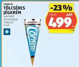 ALDI CORNETTO Tölcséres jégkrém ajánlat