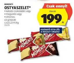 ALDI MOMENTS Ostyaszelet ajánlat