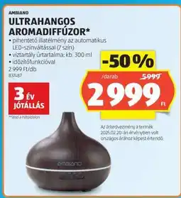 ALDI Ambiano Ultrahangos Aromadiffúzor ajánlat