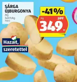 ALDI Sárga újburgonya ajánlat