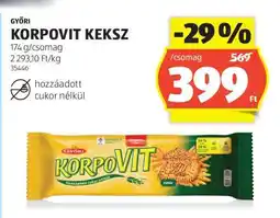 ALDI GYŐRI Korpovit keksz ajánlat