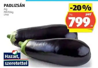 ALDI Padlizsán ajánlat