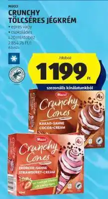 ALDI MUCCI CRUNCHY TÖLCSÉRES JÉGKRÉM ajánlat