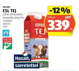 ALDI MILSANI ESL TEJ ajánlat
