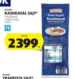 ALDI Milsani Kashkaval Sajt ajánlat