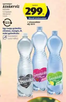ALDI SZENTKIRÁLYI Ásványvíz ajánlat