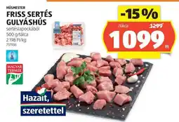 ALDI Friss sertés gulyáshús ajánlat