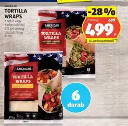 ALDI American Tortilla Wraps ajánlat