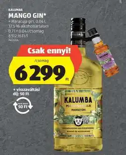 ALDI Kalumba Mango Gin ajánlat