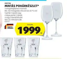 ALDI CROFTON MINTÁS POHÁRKÉSZLET ajánlat