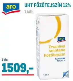 Metro Aro UHT főzőtejszín 12% ajánlat