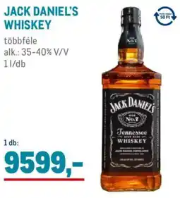 Metro Jack Daniel's Whiskey ajánlat