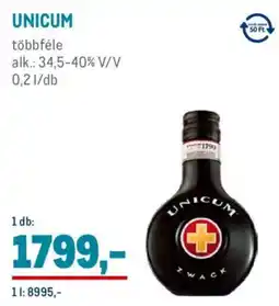 Metro Unicum ajánlat