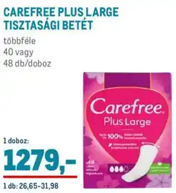Metro Carefree Plus Large tisztasági betét ajánlat
