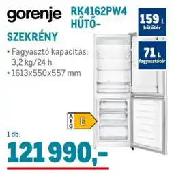 Metro Gorenje RK4162PW4 hűtőszekrény ajánlat