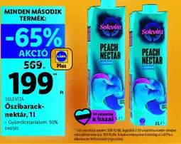 Lidl SOLEVITA Őszibaracknektár ajánlat
