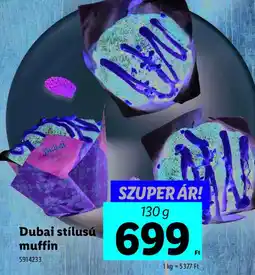 Lidl Dubai stílusú muffin ajánlat