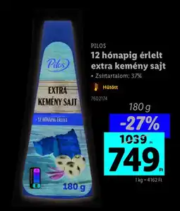 Lidl Pilos 12 hónapig érlelt extra kemény sajt ajánlat